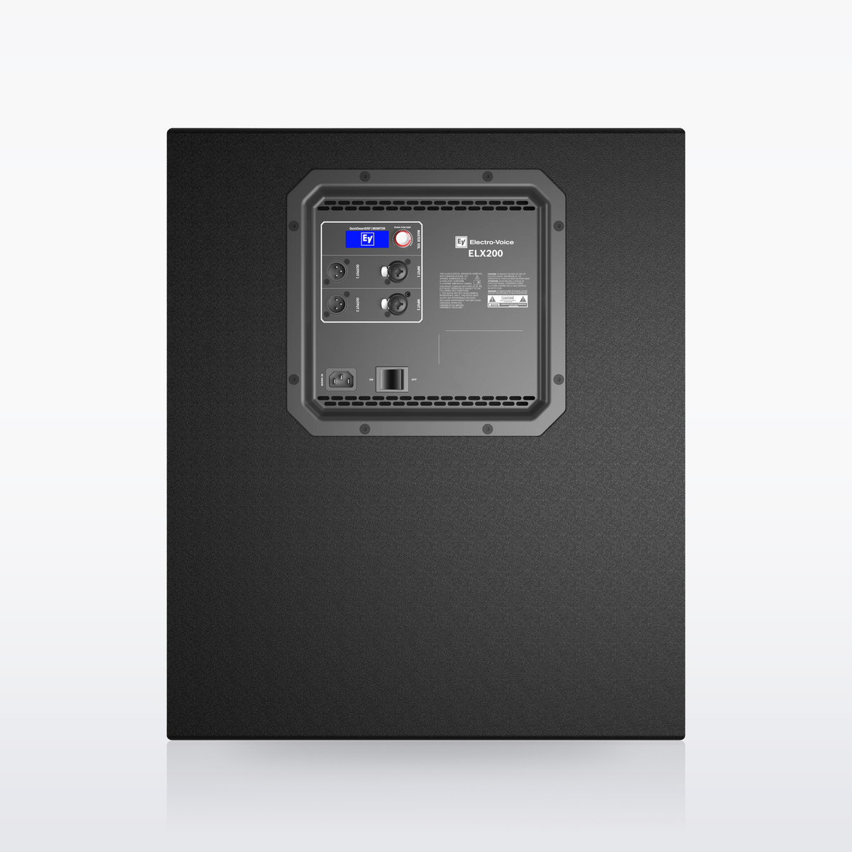 Electro-Voice ELX200-18SP powered subwoofer, rear panel