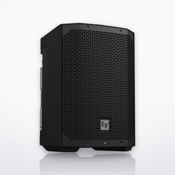 Electro-Voice Everse 8 battery-powered loudspeaker, Black, three-quarter right view