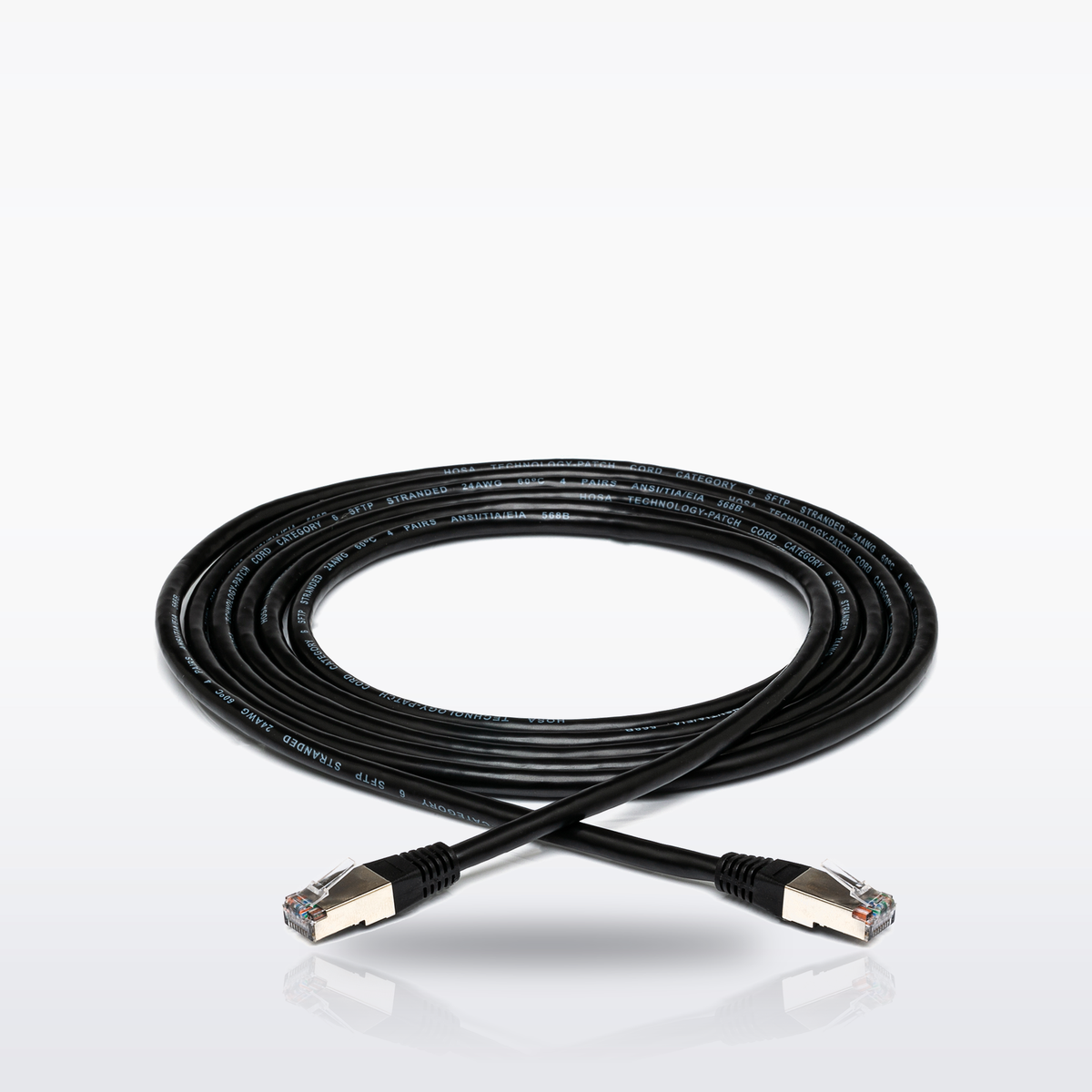Hosa CAT-600BK Cat 6 Cable, full view