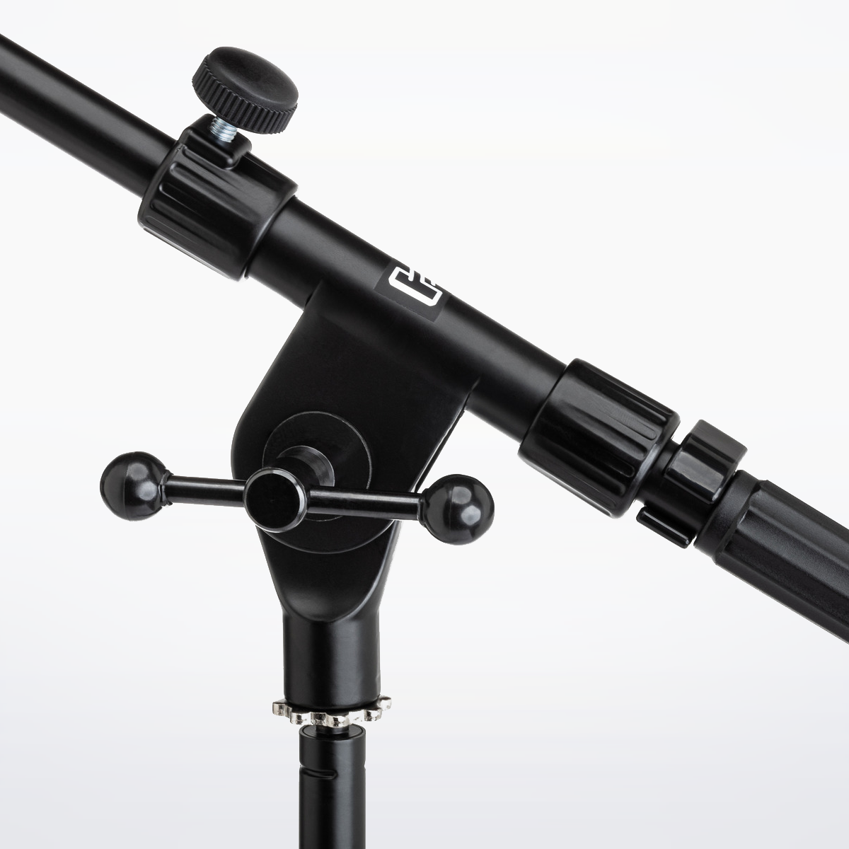Hosa MSB-521BK Microphone Stand with Boom, boom clutch close-up