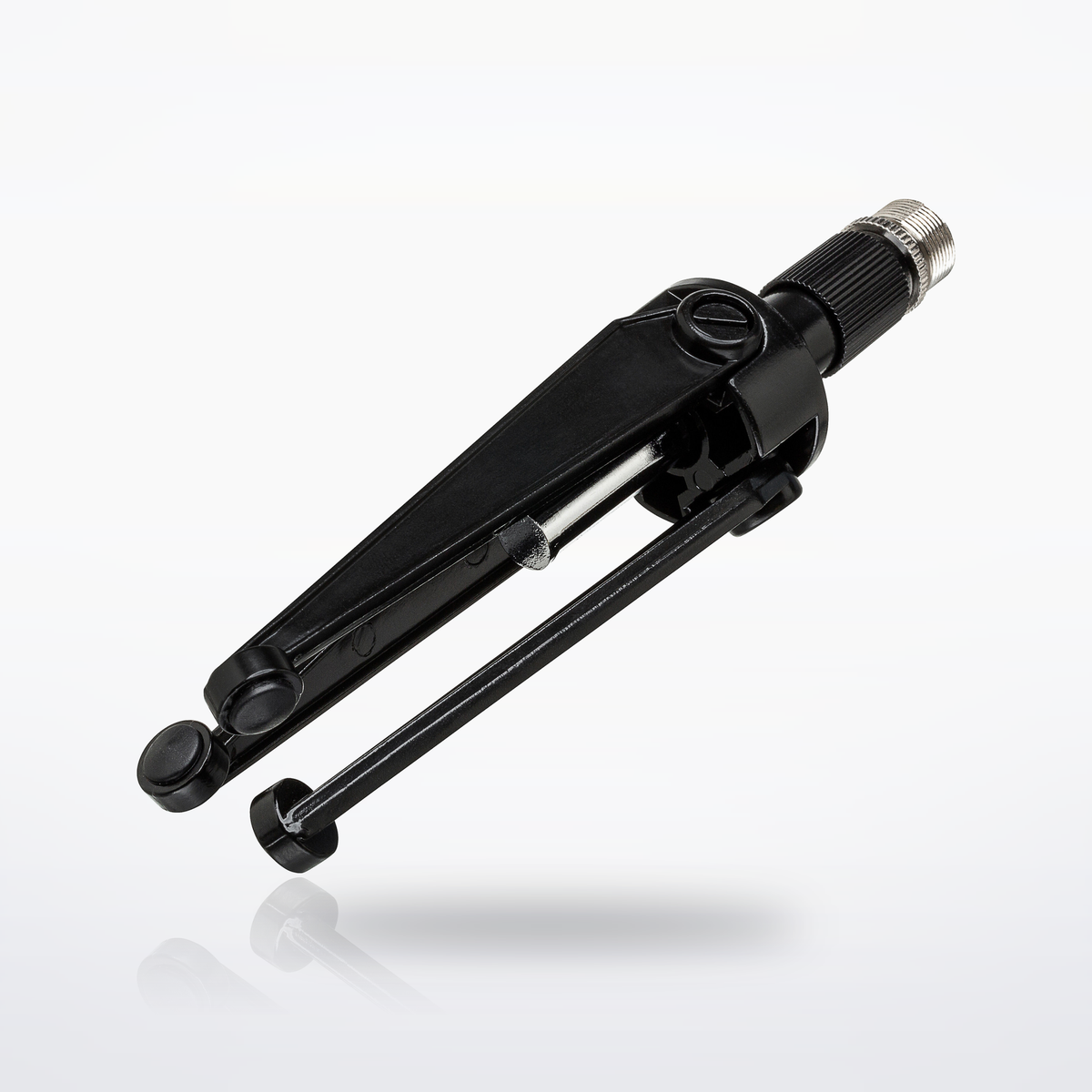 Hosa MST-224 Desktop Microphone Stand, folded for travel