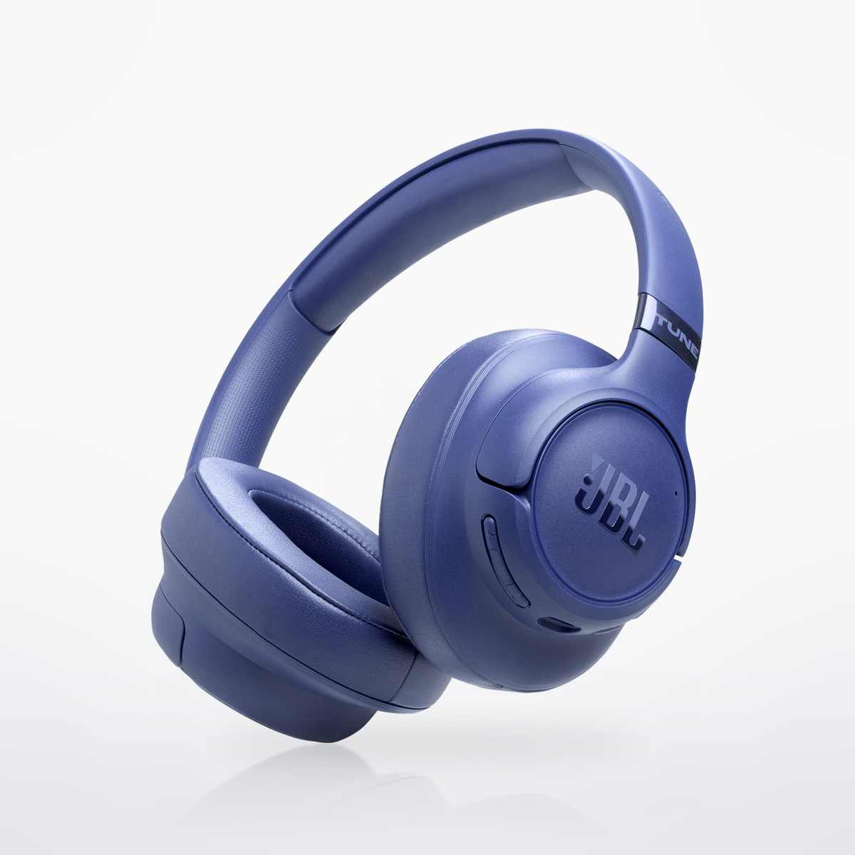 JBL Tune 780NC noise canceling headphones, Blue, three-quarter view
