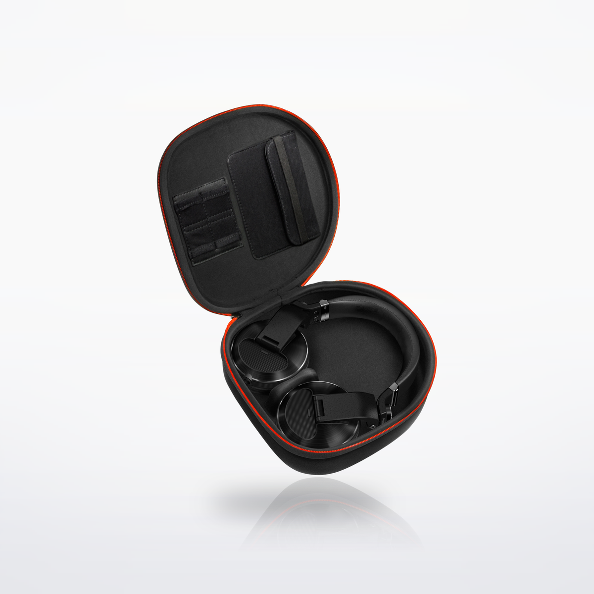 Pioneer DJ HDJ-X10 DJ headphones, Black, in the included carry case