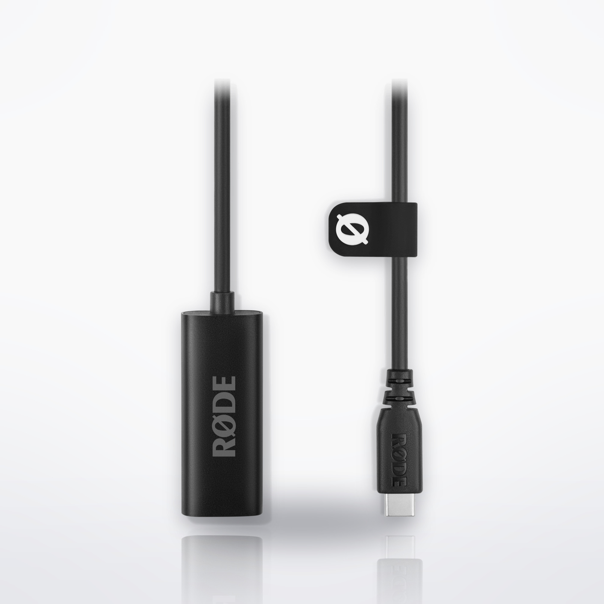 RØDE HDMI to USB-C Converter, close-up of the HDMI and USB-C connector heads