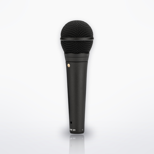 RØDE M1 dynamic handheld vocal microphone, three-quarter left front view