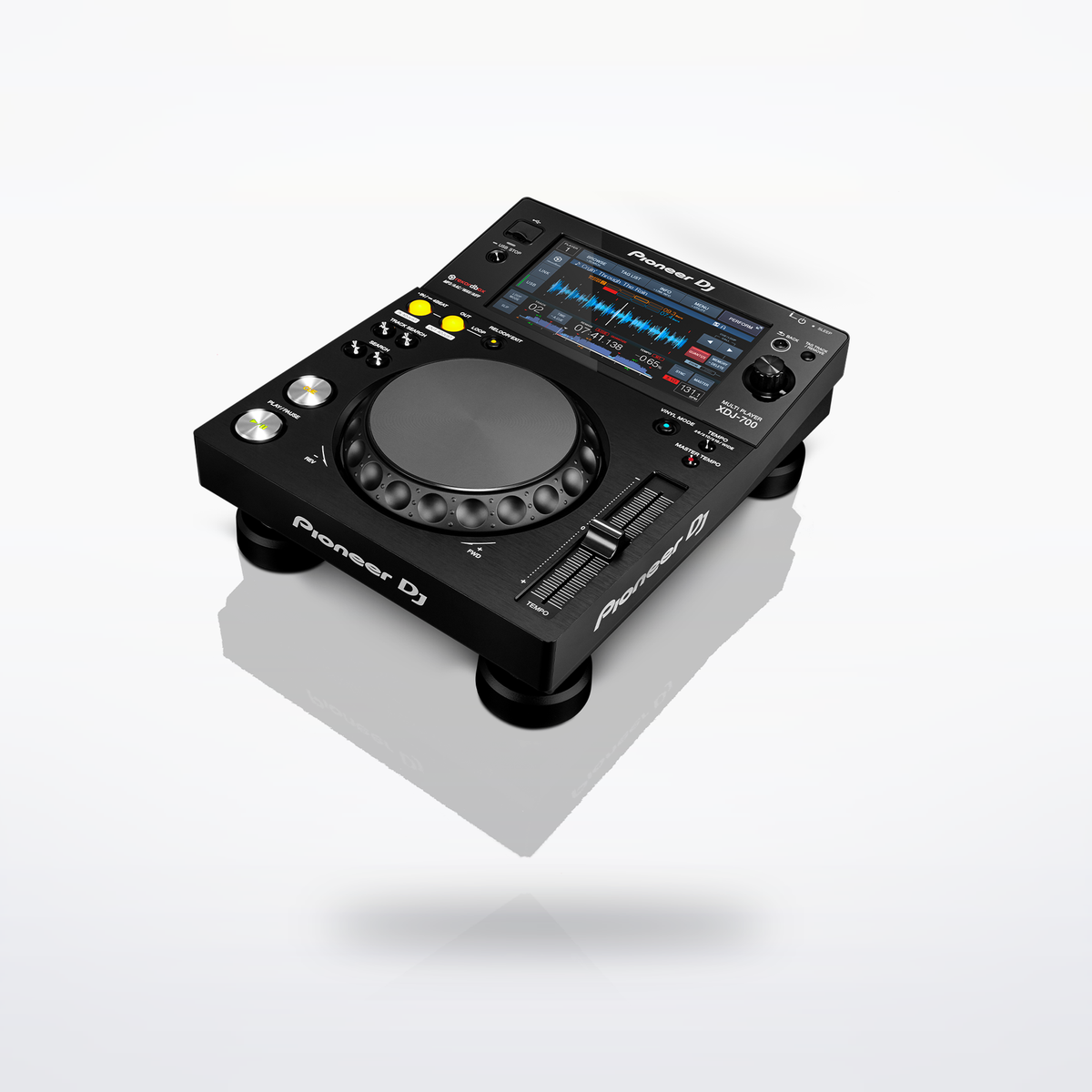 Pioneer DJ XDJ-700 DJ player, angled side view