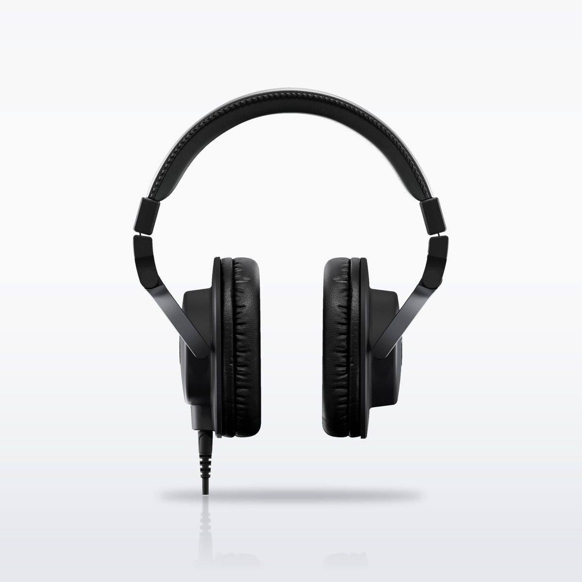 Yamaha HPH-MT5 studio monitor headphones, Black, front view