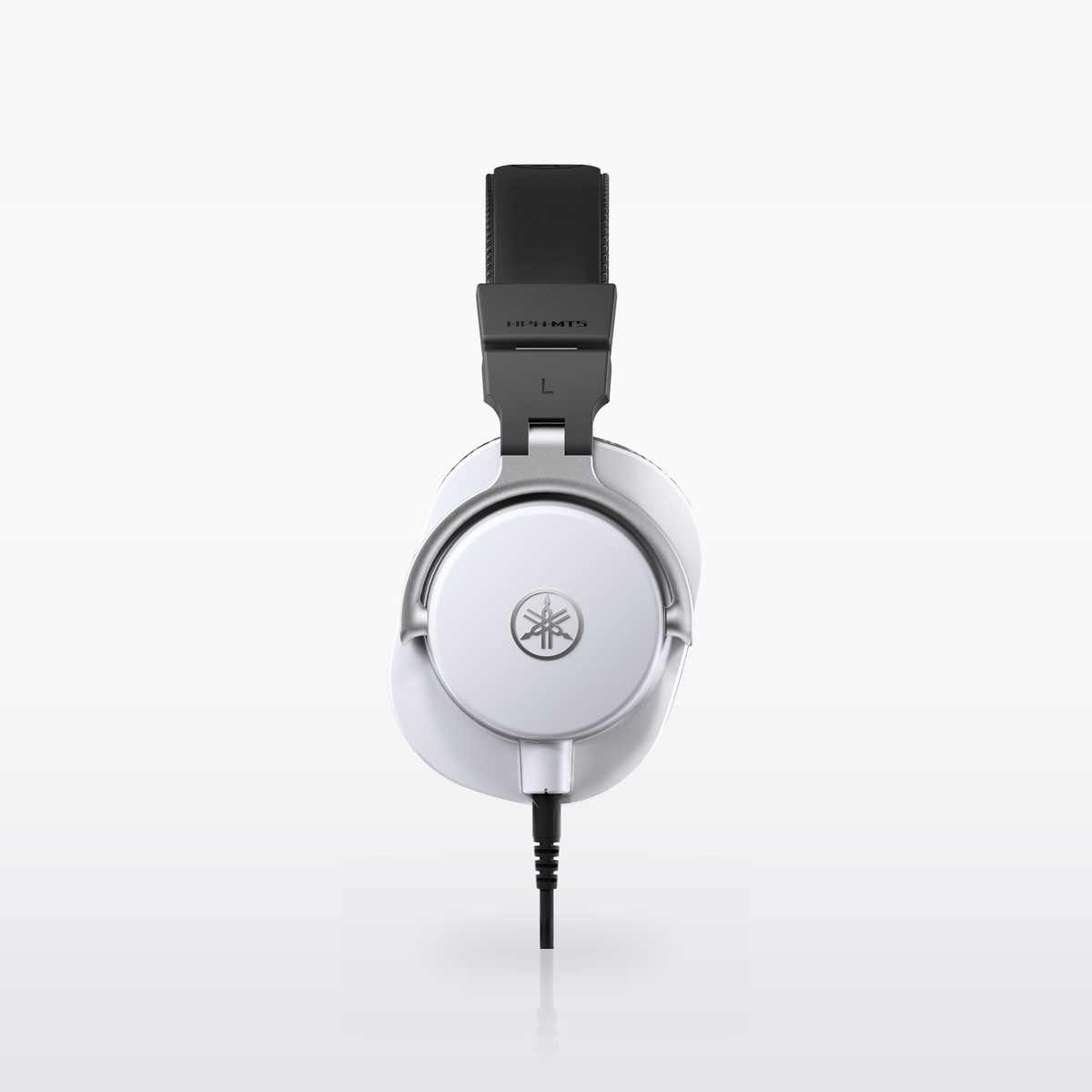 Yamaha HPH-MT5 studio monitor headphones, White, side view
