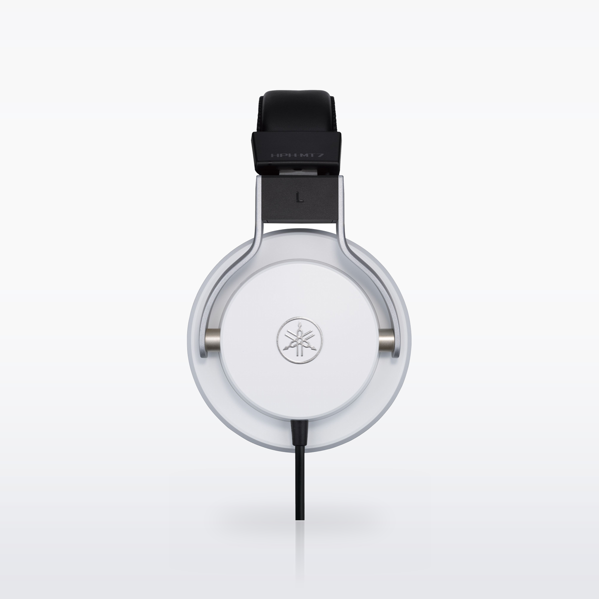 Yamaha HPH-MT7 studio monitor headphones, White, side view