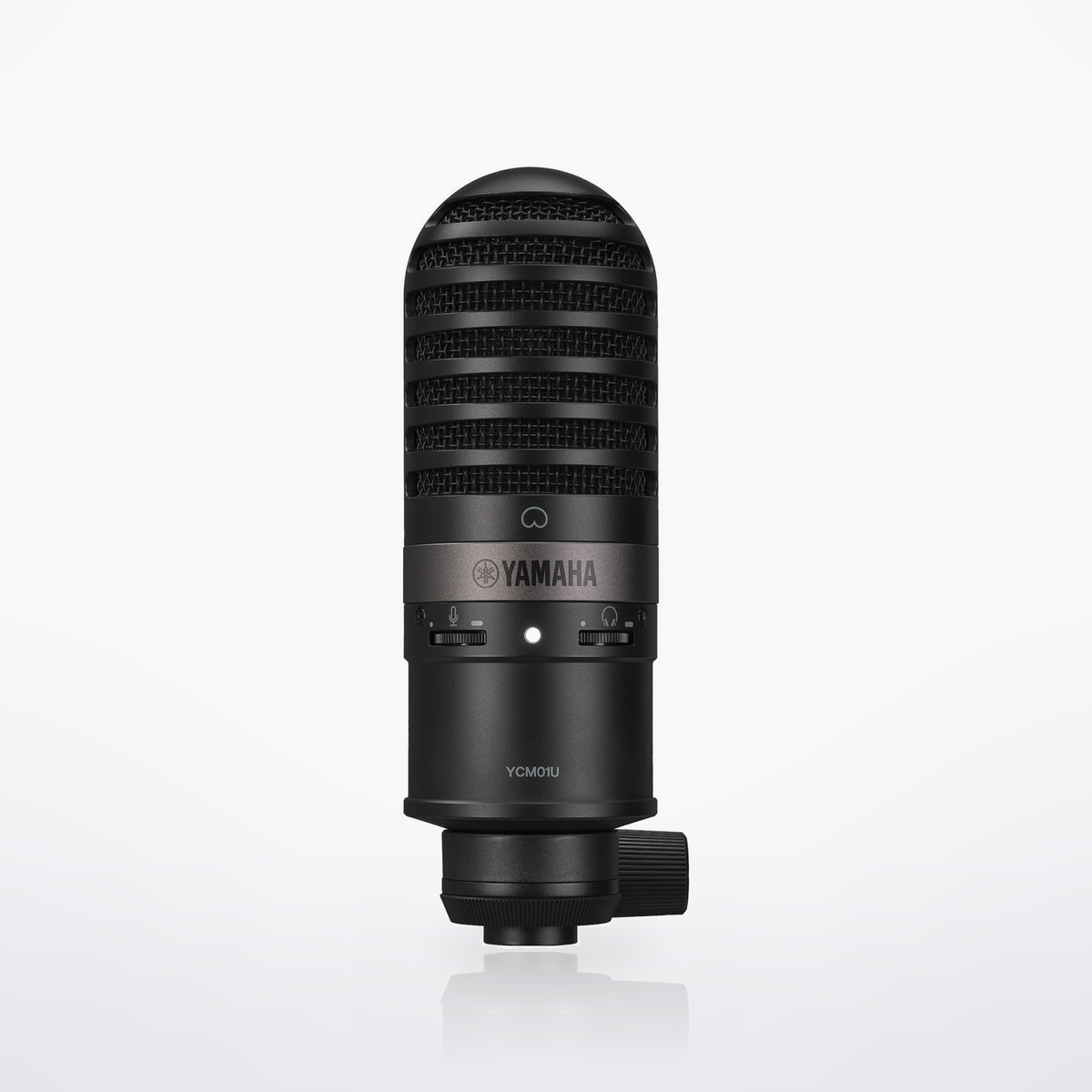 Yamaha YCM01U USB condenser microphone, Black, front view