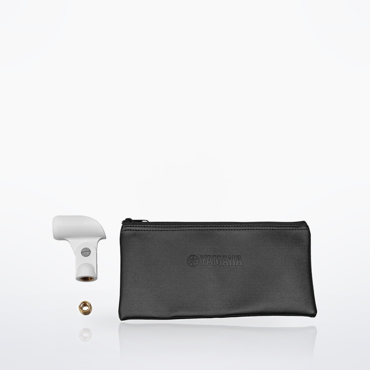 Yamaha YDM707, White, with holder, threaded adapter and carry pouch