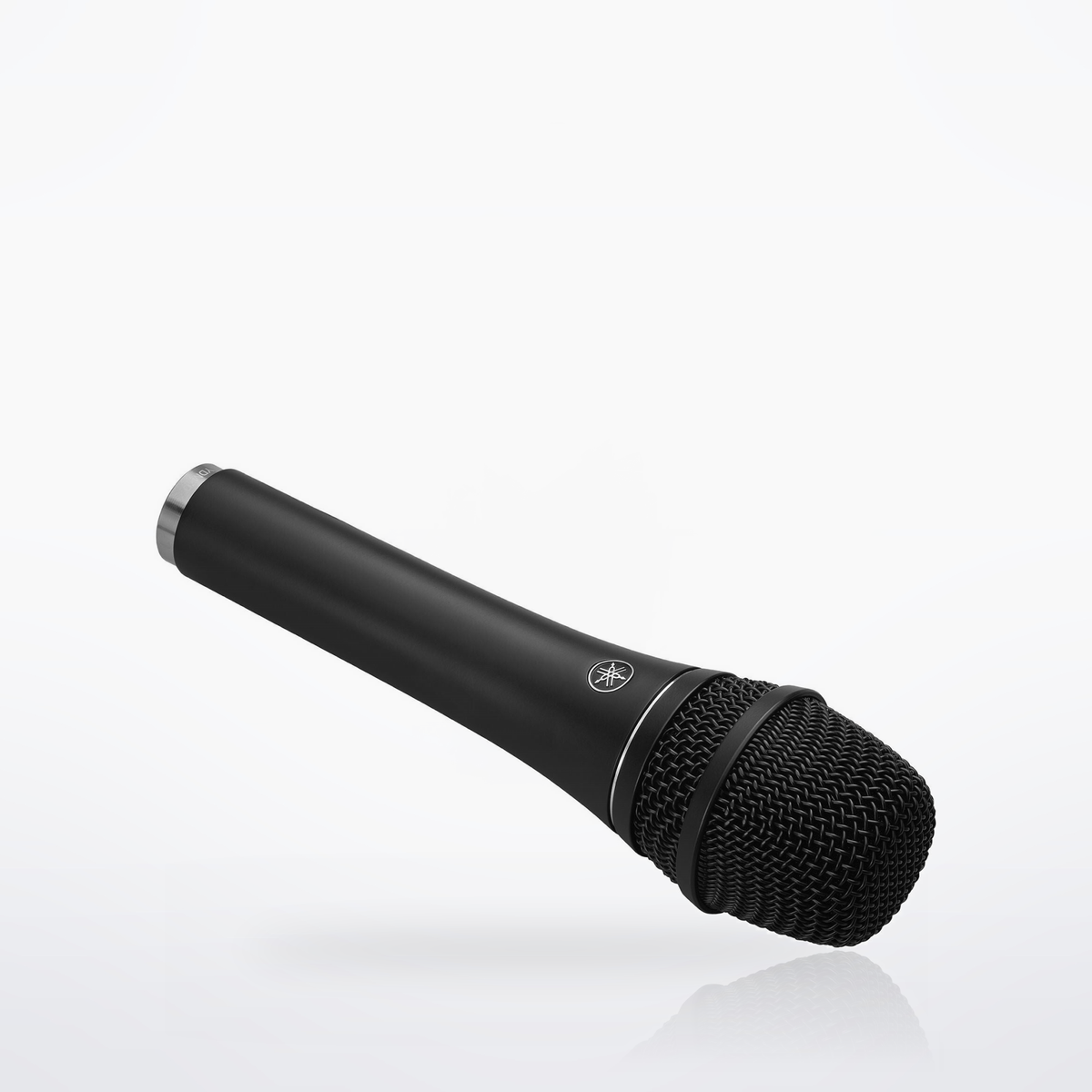 Yamaha YDM707 dynamic microphone, Black, angled view of the grille