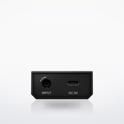 AlphaTheta HDJ-F10-TX, HP-TX01 transmitter, input and USB-C side