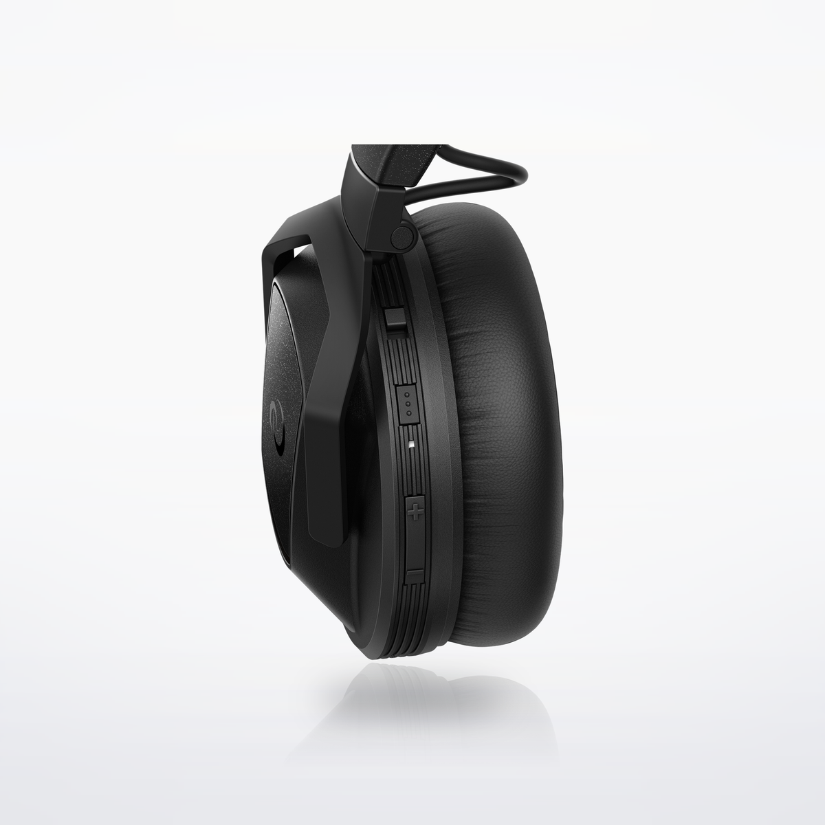 AlphaTheta HDJ-F10-TX wireless DJ headphones, left earcup controls