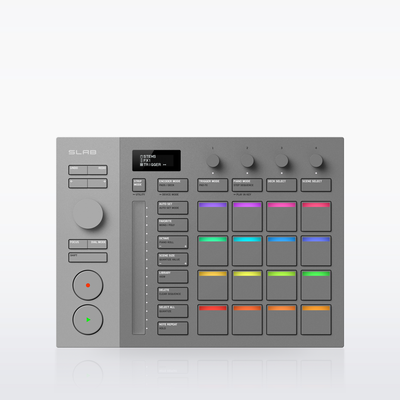 AlphaTheta SLAB MIDI pad controller for Serato Studio, top view