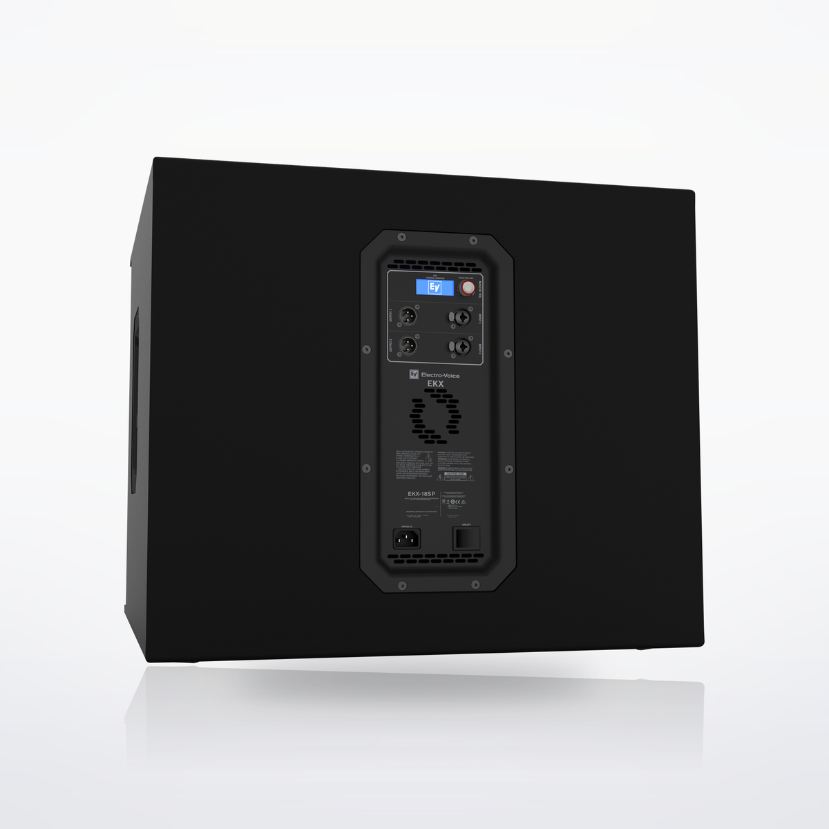 Electro-Voice EKX-18SP powered subwoofer, rear panel