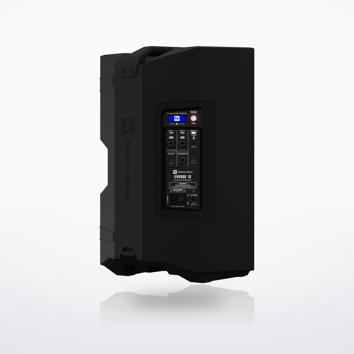 Electro-Voice Everse 12 battery-powered loudspeaker, Black, rear panel
