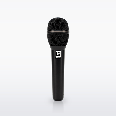 Electro-Voice ND76 dynamic vocal microphone, front view