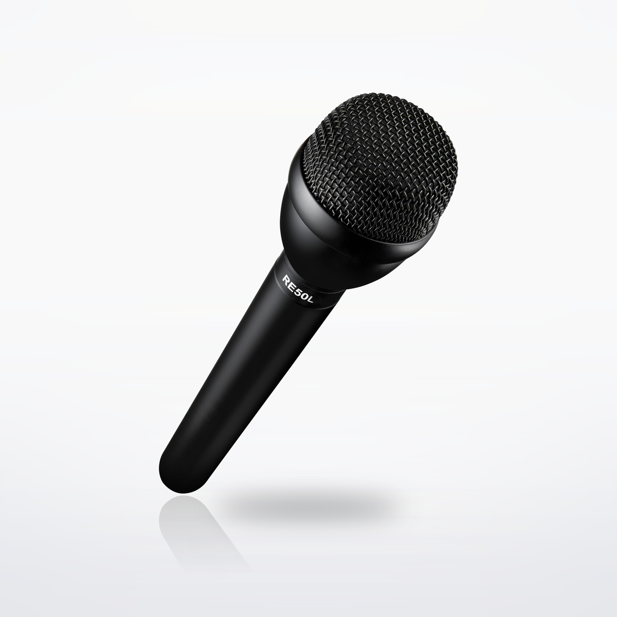 Electro-Voice RE50L omnidirectional interview microphone, angled view