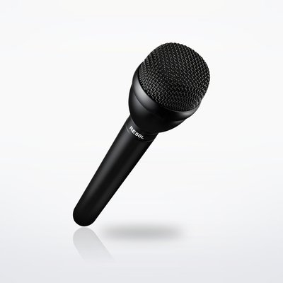 Electro-Voice RE50L omnidirectional interview microphone, angled view