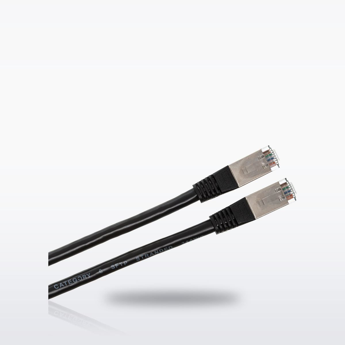 Hosa CAT-600BK Cat 6 Cable, angle view