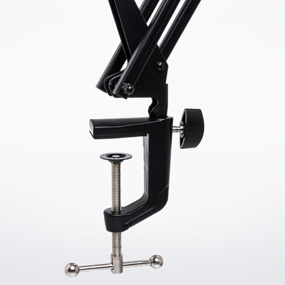 Hosa MSB-265 Desktop Microphone Boom Arm, C-clamp close-up