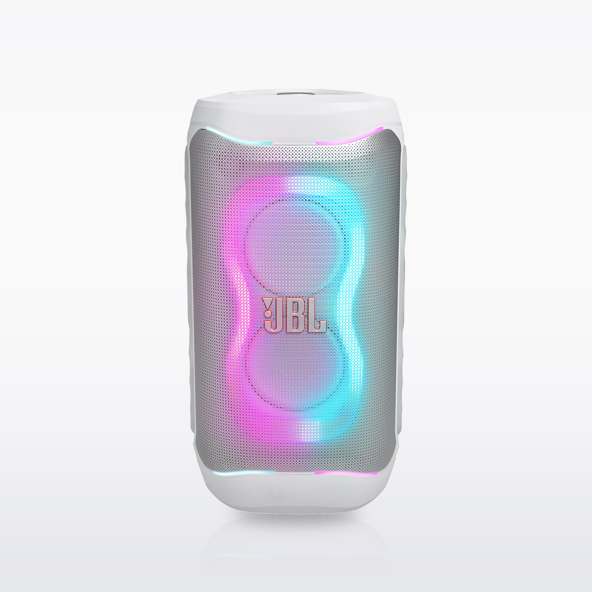 JBL PartyBox 130 portable party speaker, White, front view
