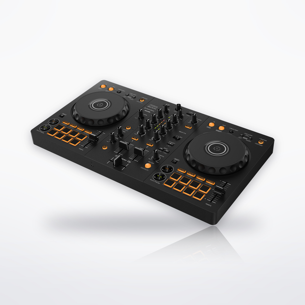 Pioneer DJ DDJ-FLX4 controller, Black, angle