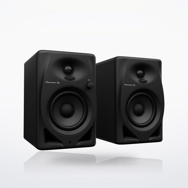 Pioneer DJ DM-40D desktop monitor speakers, Black, angle