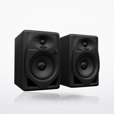 Pioneer DJ DM-50D desktop monitor speakers, Black, angle