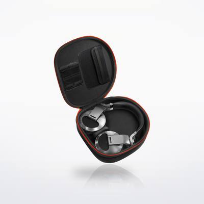 Pioneer DJ HDJ-X10 DJ headphones, Silver, in the included carry case