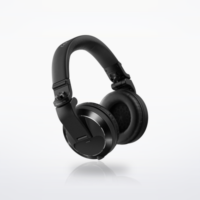 Pioneer DJ HDJ-X7 DJ headphones, Black, rear three-quarter view