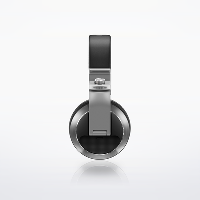 Pioneer DJ HDJ-X7 DJ headphones, Silver, side view