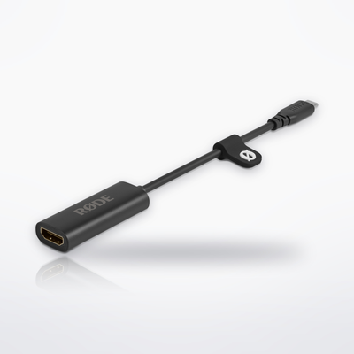 RØDE HDMI to USB-C Converter, three-quarter view