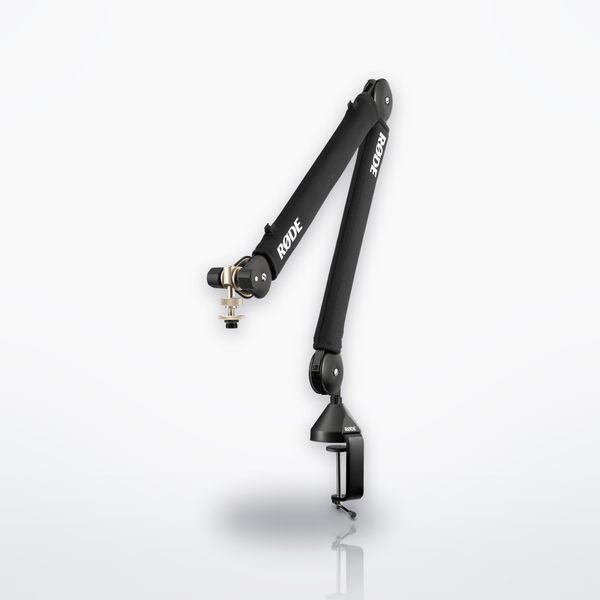 RØDE PSA1+ studio boom arm kit, three-quarter front view