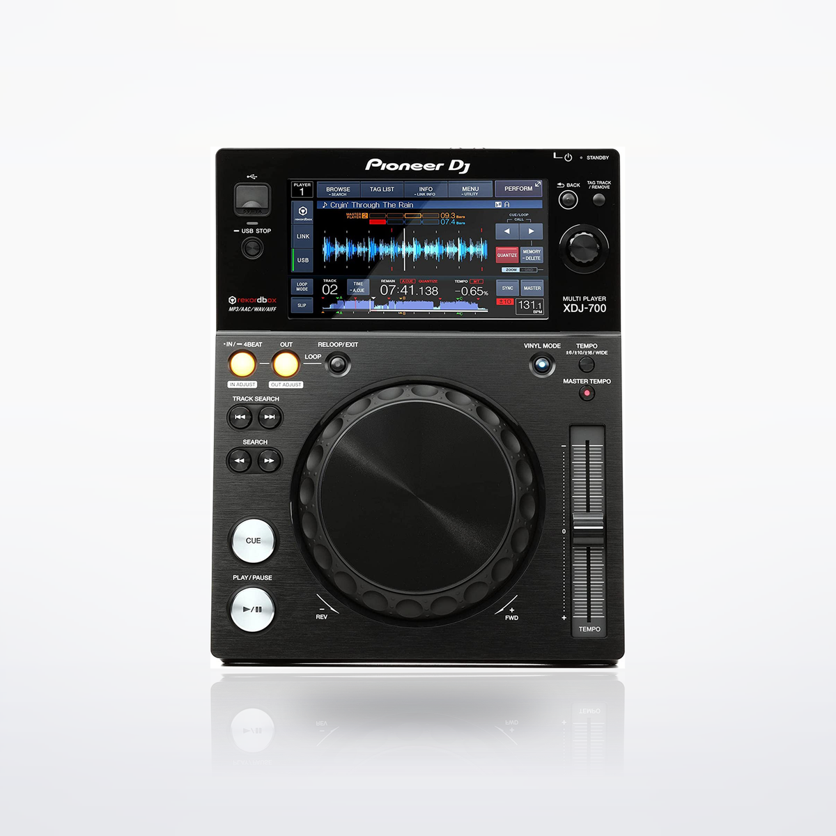 Pioneer DJ XDJ-700 compact DJ multi player, top view
