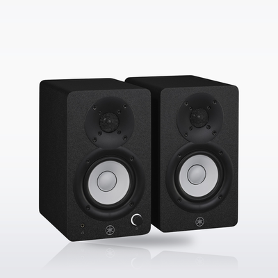 Yamaha HS3 studio monitors, Black, pair, angle