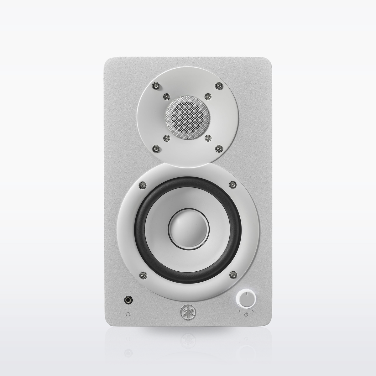 Yamaha HS4 studio monitor, White, front