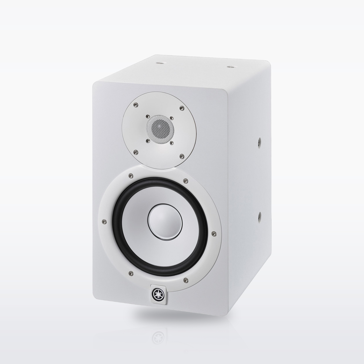 Yamaha HS7I studio monitor, White, angle