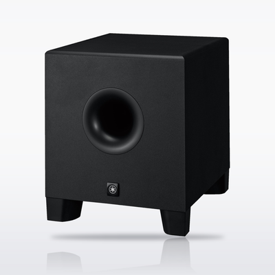 Yamaha HS8S powered studio subwoofer, angle