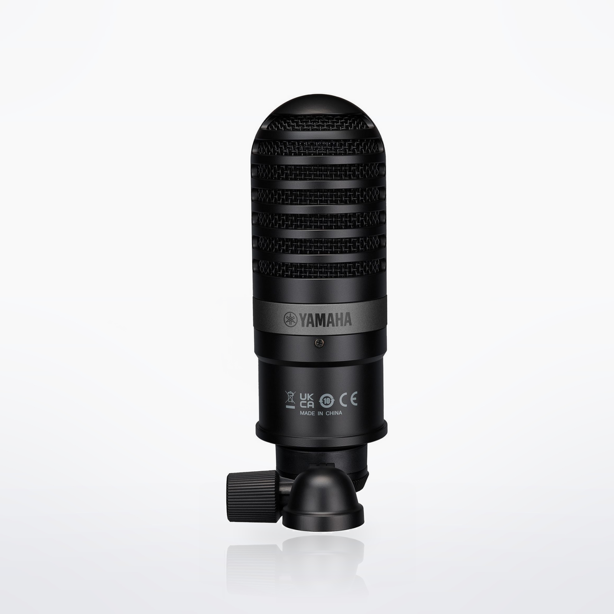 Yamaha YCM01 condenser microphone, Black, rear view with XLR connector