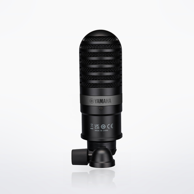 Yamaha YCM01 condenser microphone, Black, rear view with XLR connector