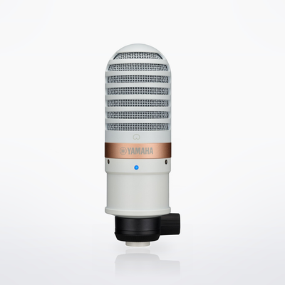 Yamaha YCM01 condenser microphone, White, front view