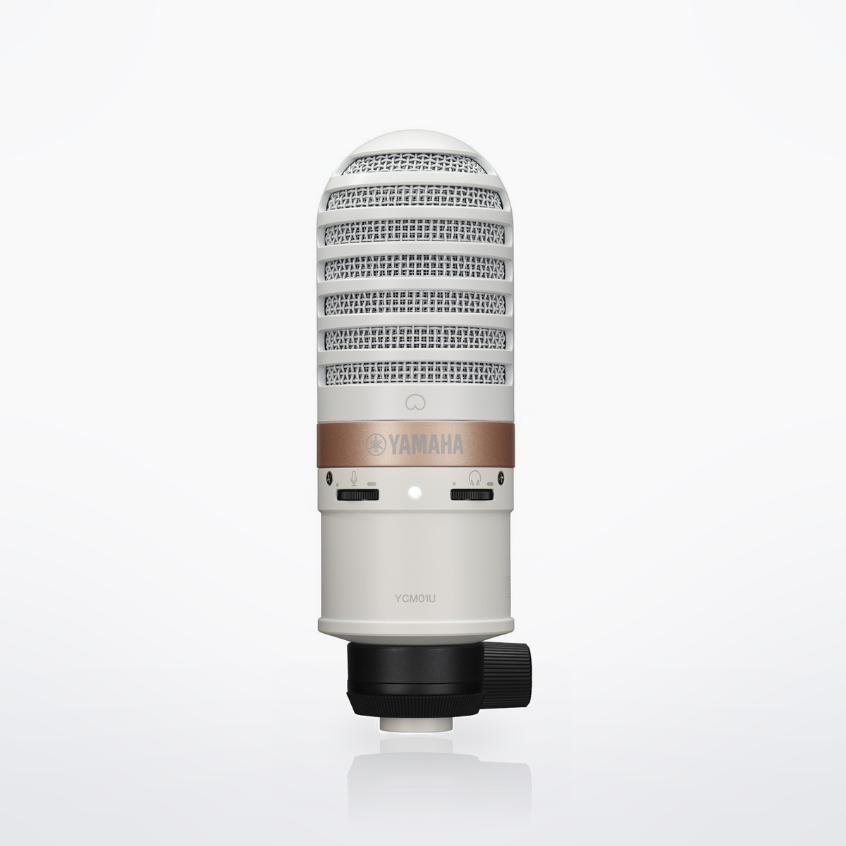 Yamaha YCM01U USB condenser microphone, White, front view