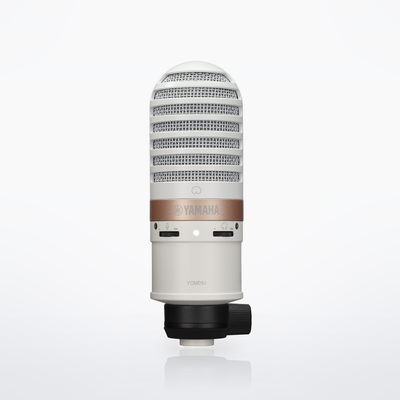 Yamaha YCM01U USB condenser microphone, White, front view