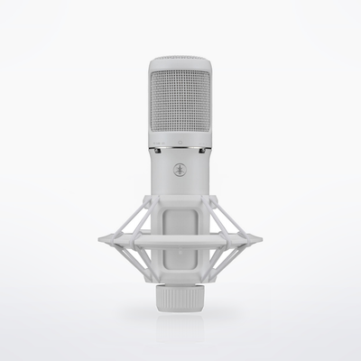 Yamaha YCM705, White, suspended in its included shock mount
