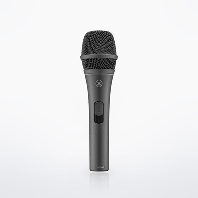 Yamaha YDM505S dynamic microphone, front view showing the lockable on/off switch