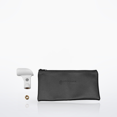 Yamaha YDM707, White, with holder, threaded adapter and carry pouch