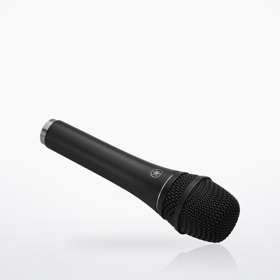 Yamaha YDM707 dynamic microphone, Black, angled view of the grille