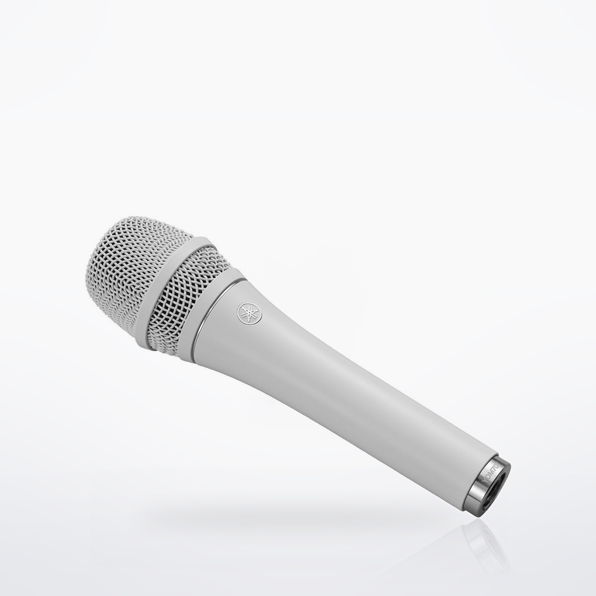 Yamaha YDM707 dynamic microphone, White, three-quarter view